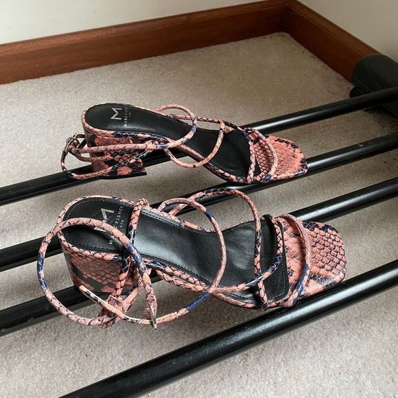 MARC FISHER Women Nakita Leather Sandals - NEW NWOB - Picture 7 of 9